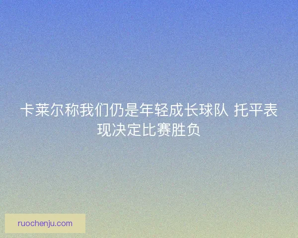 卡莱尔称我们仍是年轻成长球队 托平表现决定比赛胜负